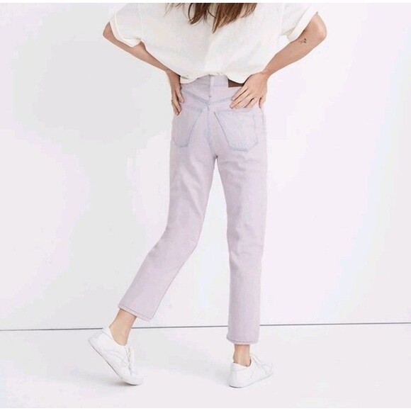 Madewell The MomJean Overdyed Edition Pink Purple Lilac Size 29 - Picture 3 of 12